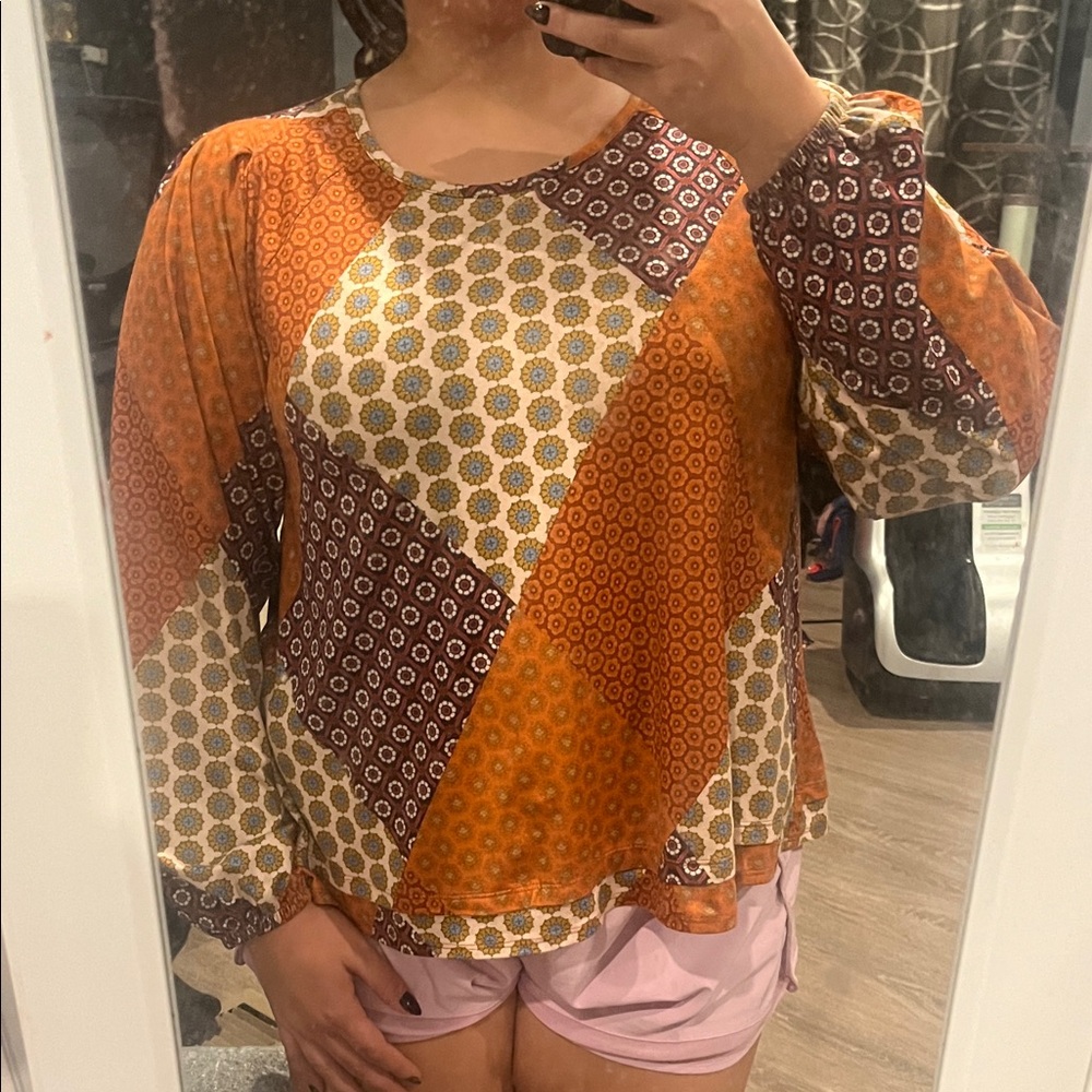 Cato Multicolor Patterned Blouse - image 4